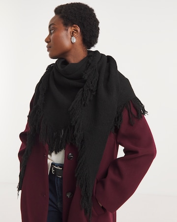 Fringe Detail Wrap Scarf