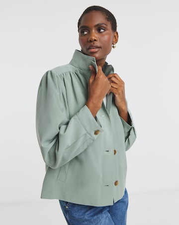 Sage Soft Volume Sleeve Jacket