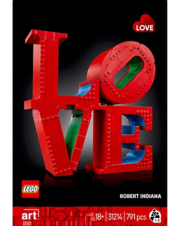 LEGO Art LOVE Building Set for Adults Gift for Couples and Home Decor Idea 31214