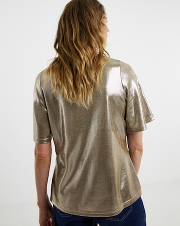 Foiled Angel Sleeve T-Shirt
