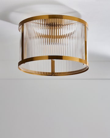 Joanna Hope Serena Ribbed Glass Celing Light