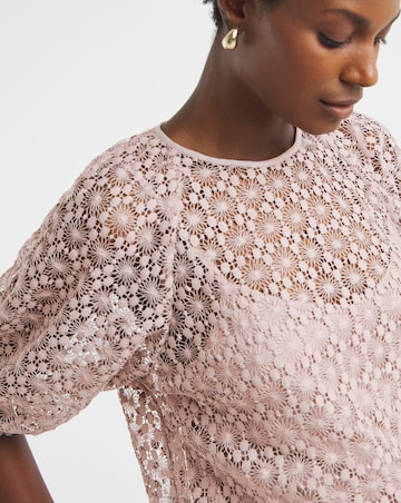 Puff Sleeve Lace Top