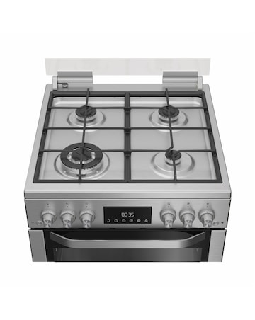 Hotpoint HDG6GDC2TWX 60cm Gas Double Cooker Glass Lid Stainless Steel Install