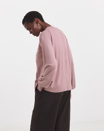 Blush Lightweight Knitted Bomber