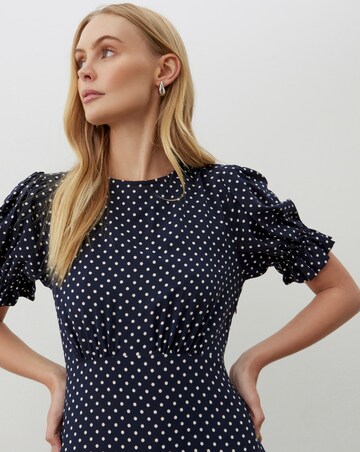 Finery London Polka Dot Midi Dress