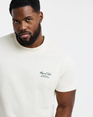 Jack& Jones Bedford Back Graphic T-Shirt - Cream