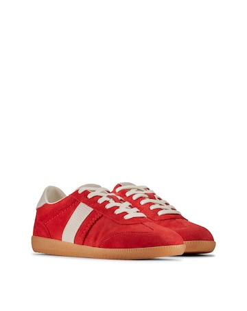 Clarks Stara Walk Red Combi Suede Trainers