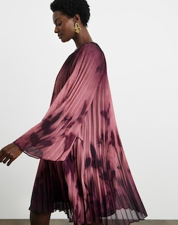 Joanna Hope Floral Pleated Shift Dress