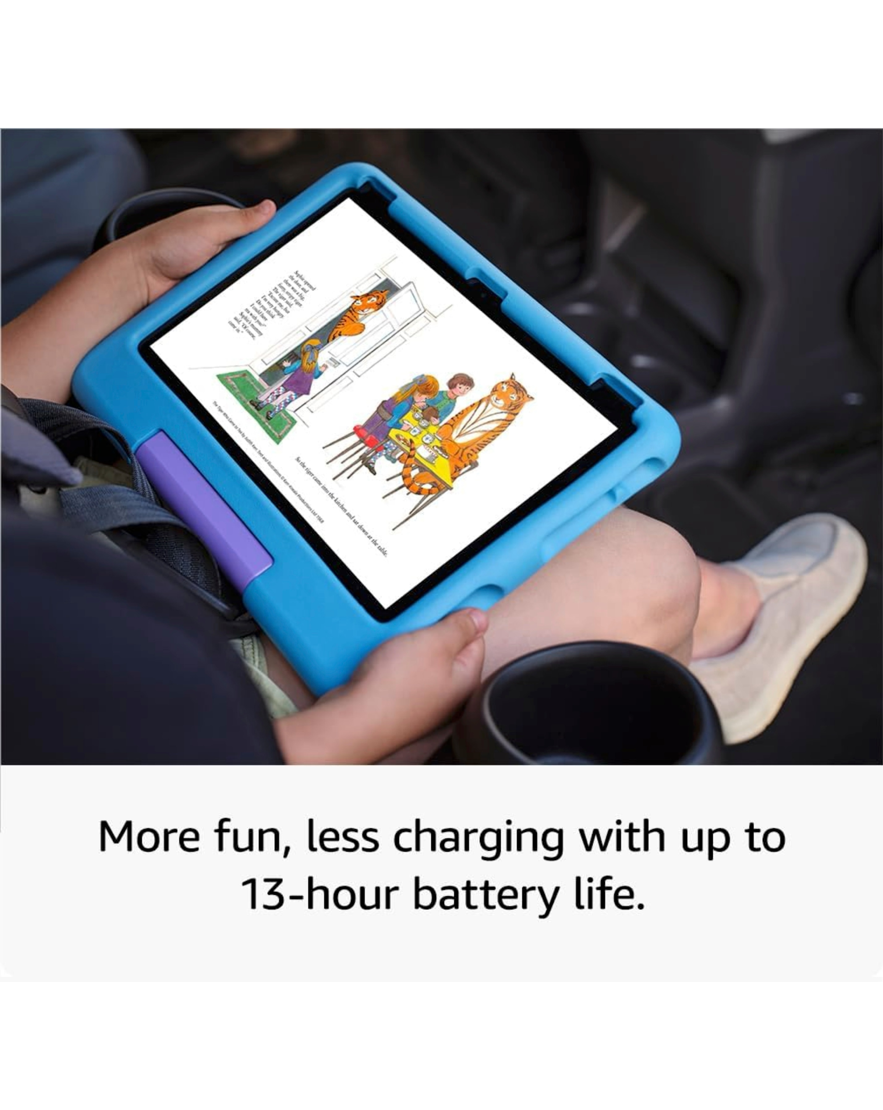 Amazon Fire HD 10 Kids Edition 10.1in 32GB Age 3-7 Tablet - Blue