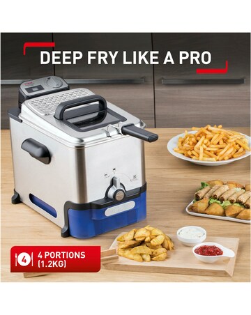 Tefal FR804040 3.5 Litre Stainless Steel Oleoclean Pro Deep Fryer