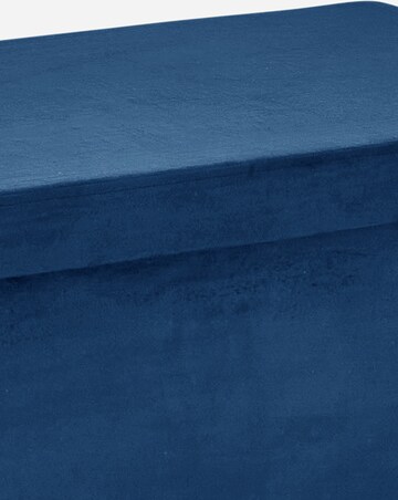 Velvet Foldable Storage Ottoman