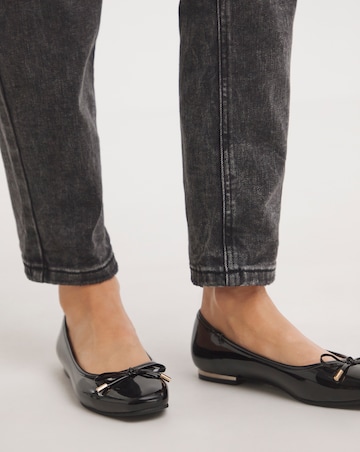 Eva Square Toe Ballerina Shoes Extra Wide EEE Fit Simply Comfort