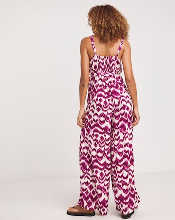 Wide Leg Strappy Jumpsuit