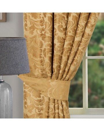 Buckingham Jacquard Light Filtering Pencil Pleat Lined Curtains