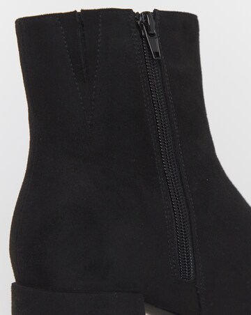 Anastasia Low Block Heel Ankle Boots - Wide Fit (E)