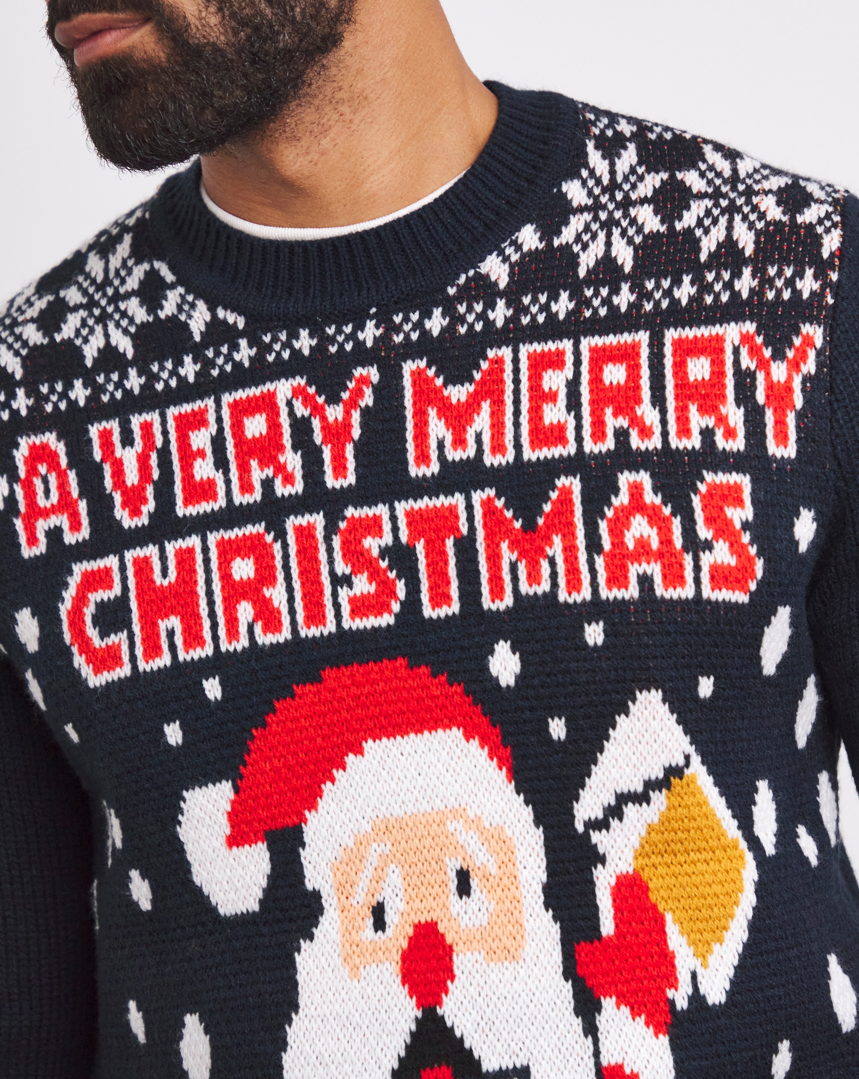 Navy Christmas Jumper JD Williams
