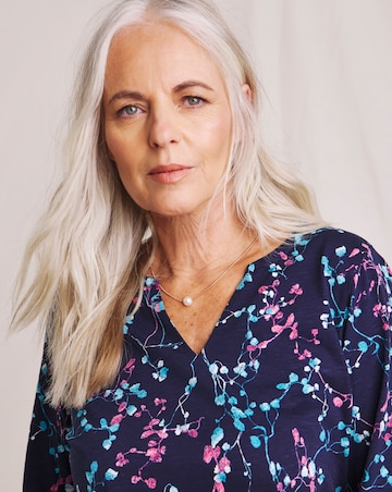 Julipa Pure Cotton Notch Neck T-Shirt