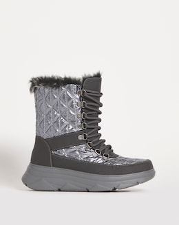 Alaska Lace Up Snow Boots - Wide Fit (E)