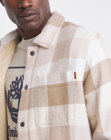 Timberland High Pile Lined Overshirt - Natural