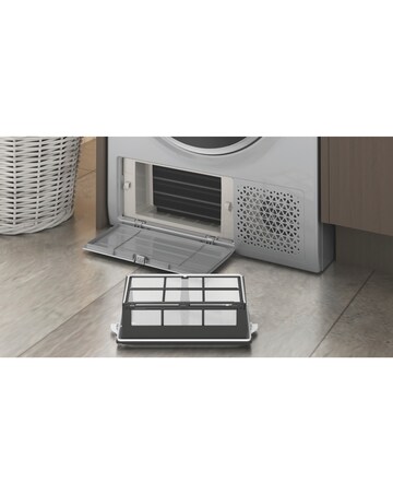 Hotpoint NTM1182SSK UK 8kg Heat Pump Tumble Dryer - Silver