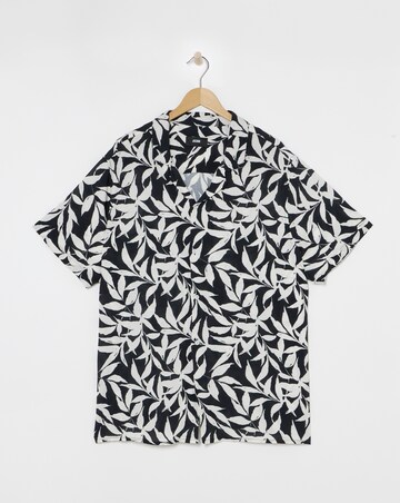 Mono Palm Printed Holiday Shirt