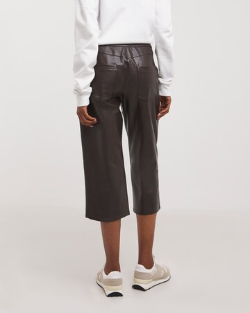 High Waisted Faux Leather PU Culotte