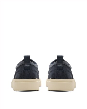 Clarks Polden Moc Shoe - Navy Suede
