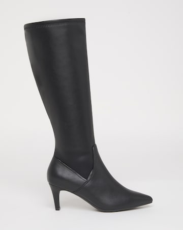 Symphony Heeled Knee High Sock Boots - Standard Fit (D) & Standard/Curvy Calf