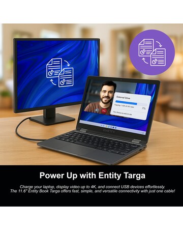 Entity 11.6in Targa Intel N4020 4GB 128GB Windows 11 Laptop