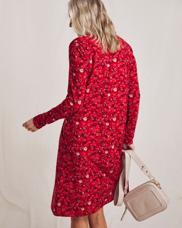 Julipa Printed Jersey Pocket Shift Dress