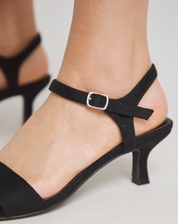 Neva Barely There Kitten Heel Two Part Sandals - Wide Fit (E)