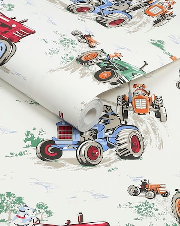 Cath Kidston Tractor Wallpaper