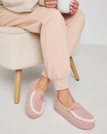 Loretta Ballet Slipper With Bow - Extra Wide Fit (EEE)