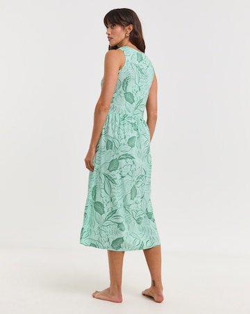 Leaf Print Value Midi Nightie