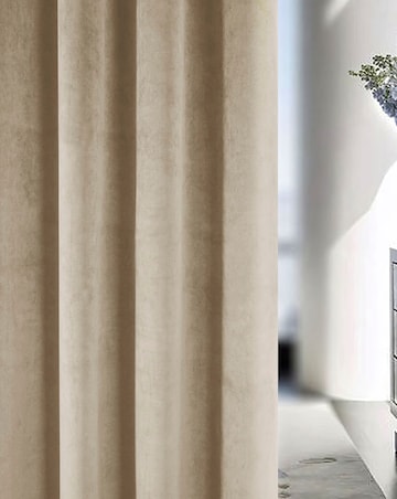 Hampton 100% Blackout Eyelet Velvet Curtain