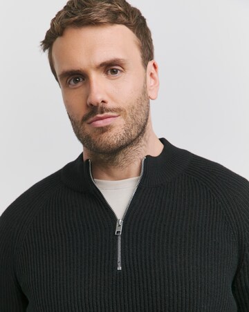 Jack & Jones Pannel Knit Half Zip Jumper