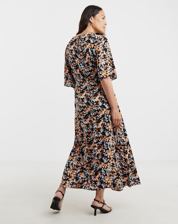 Angel Sleeve Tea Dress