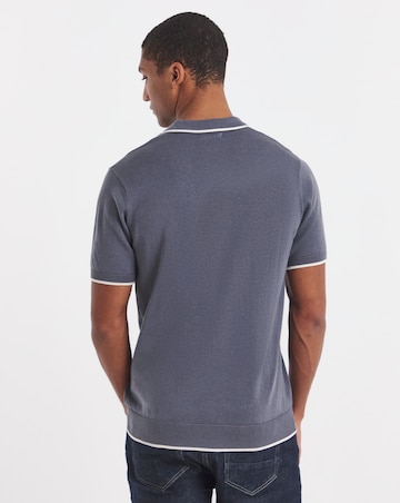 Tipped Knitted Short Sleeve Polo