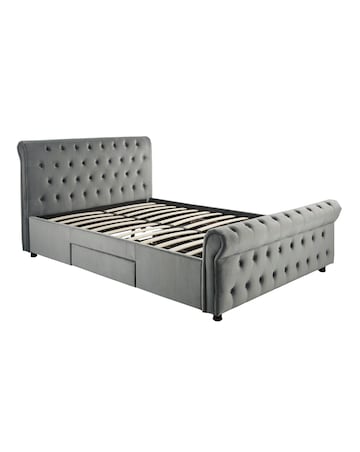 Kingston Velvet Storage Bed Frame
