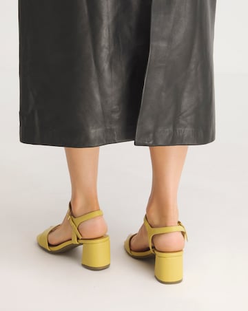 Kylie Barely There Block Heeled Sandals - Wide Fit (E)