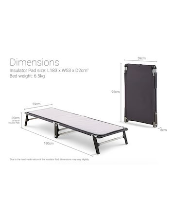 Jay-Be Lite Folding Bed with Mattress - Single