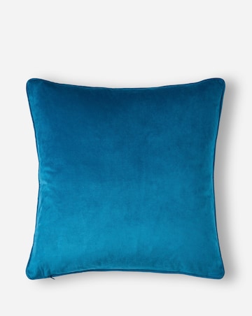 Velvet Printed Hummingbird Cushion