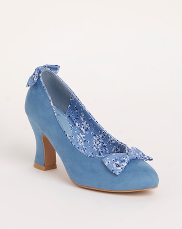 Joe Browns Court Shoes with Bow Detail Ex Wide Fit