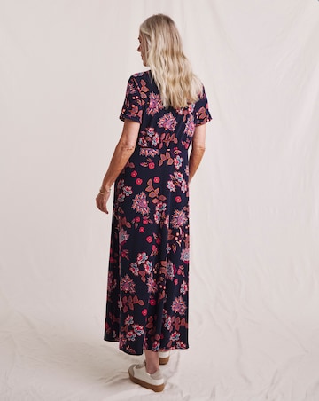 Julipa Button Through Jersey Midi Dress