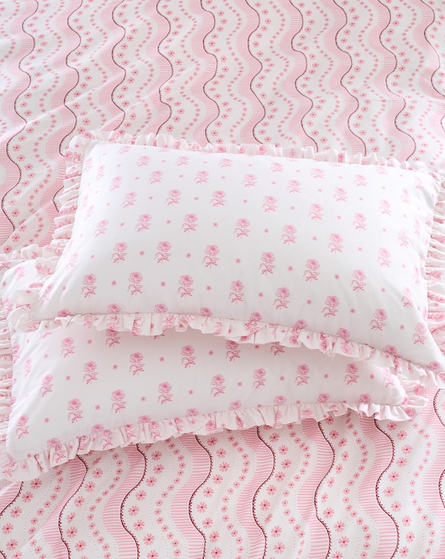 Cath Kidston Spitalfield Bunches 100% Cotton Pillowcase Pair