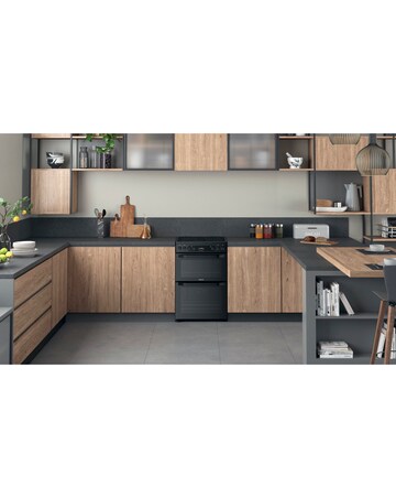 Hotpoint HDM67V92HCB/UK 60cm Electric Double Cooker + Installation