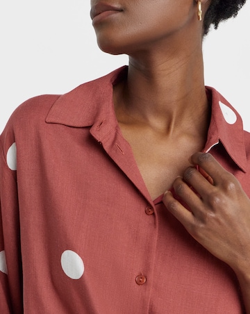 Linen Mix Half Sleeve Shirt