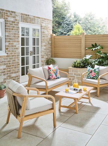 Luca Wooden Lounge Set