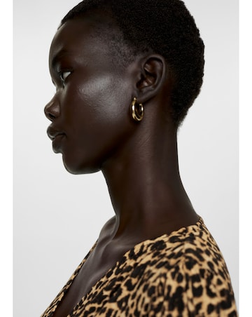 Mango Lin Leopard Midi Dress