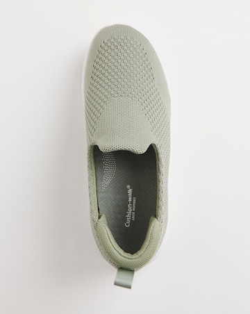 Cushion Walk Sage Arch Support Slip On Trainers- Extra Wide Fit (EEE)